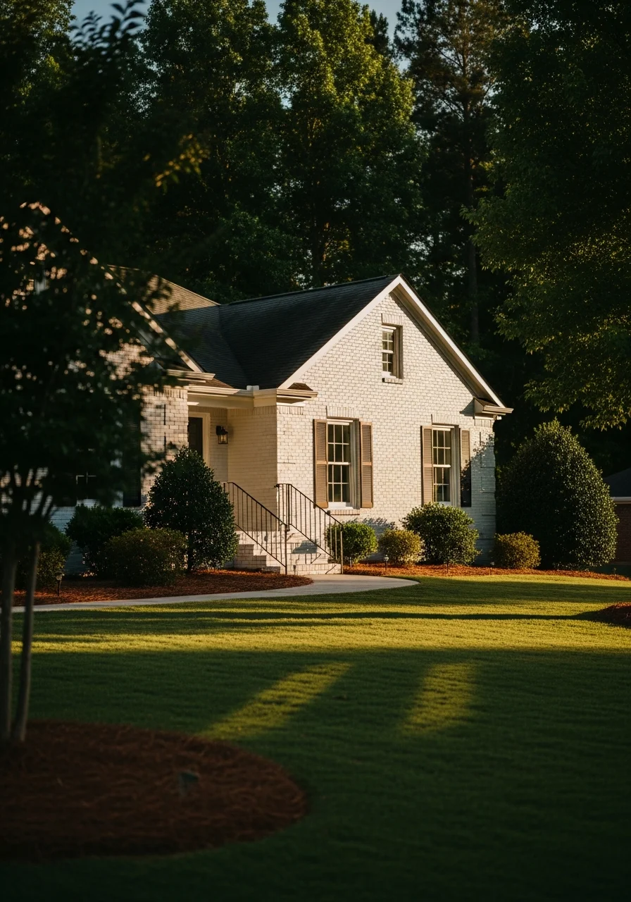 Residential property in Kannapolis with established landscaping.