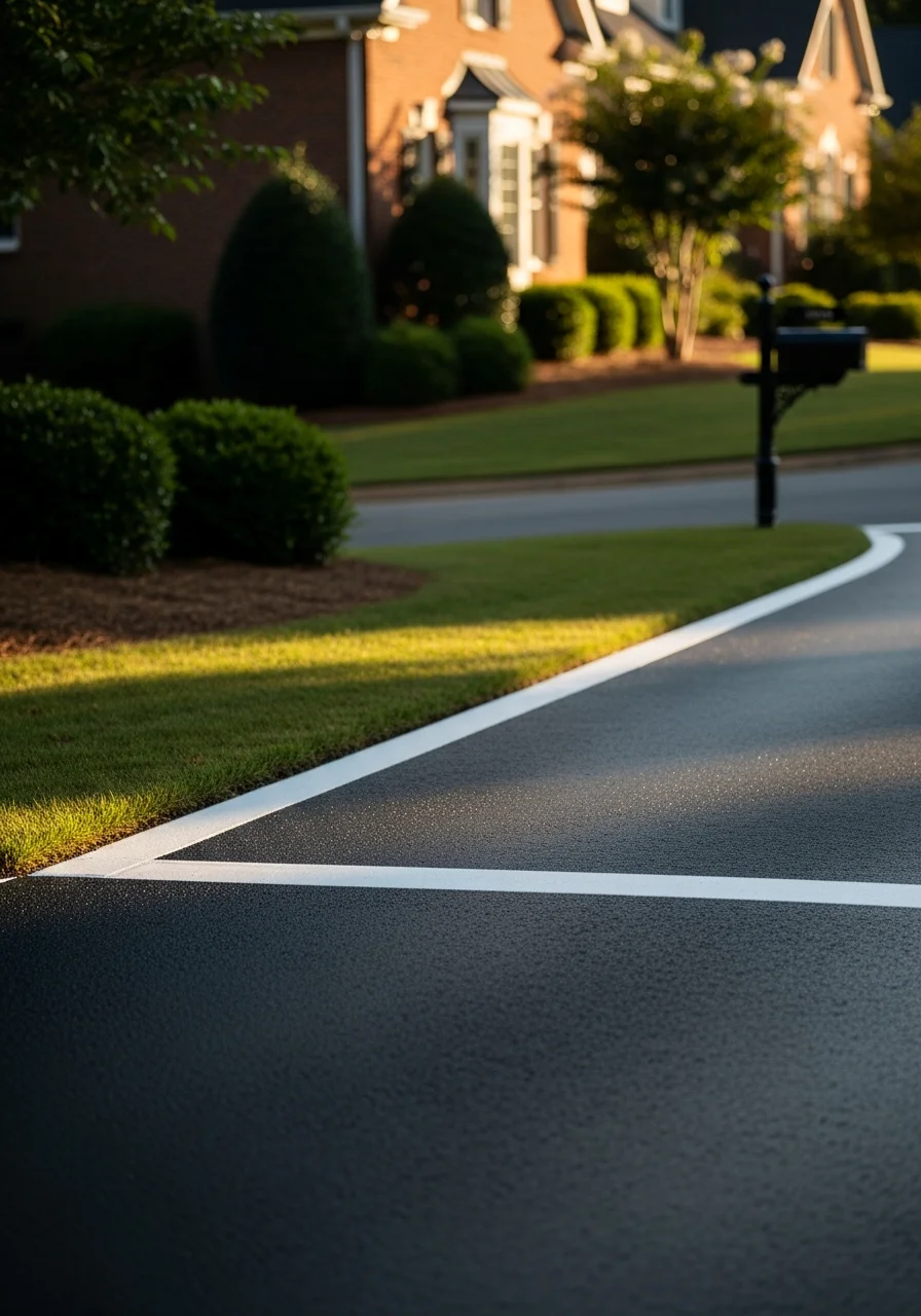 Residential driveway entrance in a Union County subdivision.