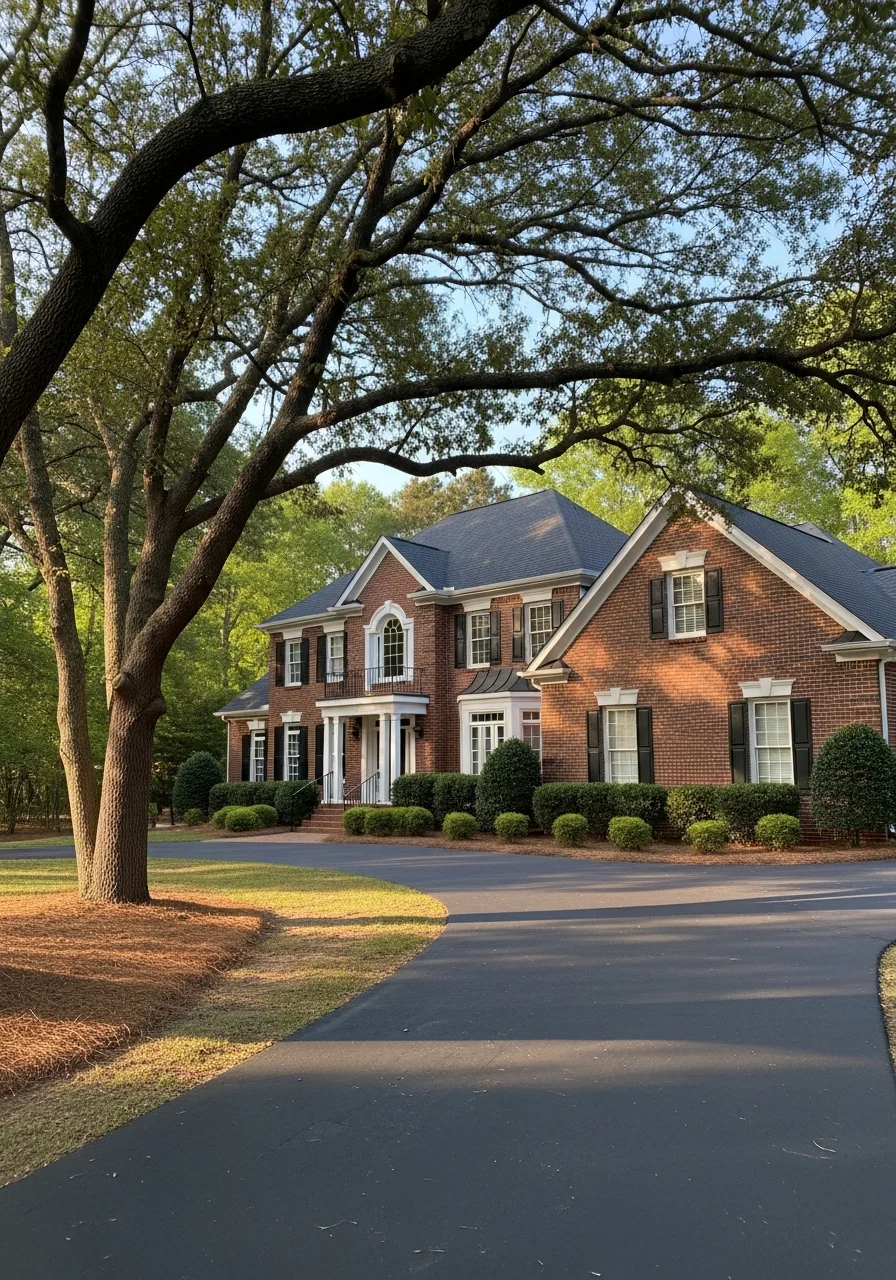 Residential property in Fort Mill with established trees and manicured grounds.